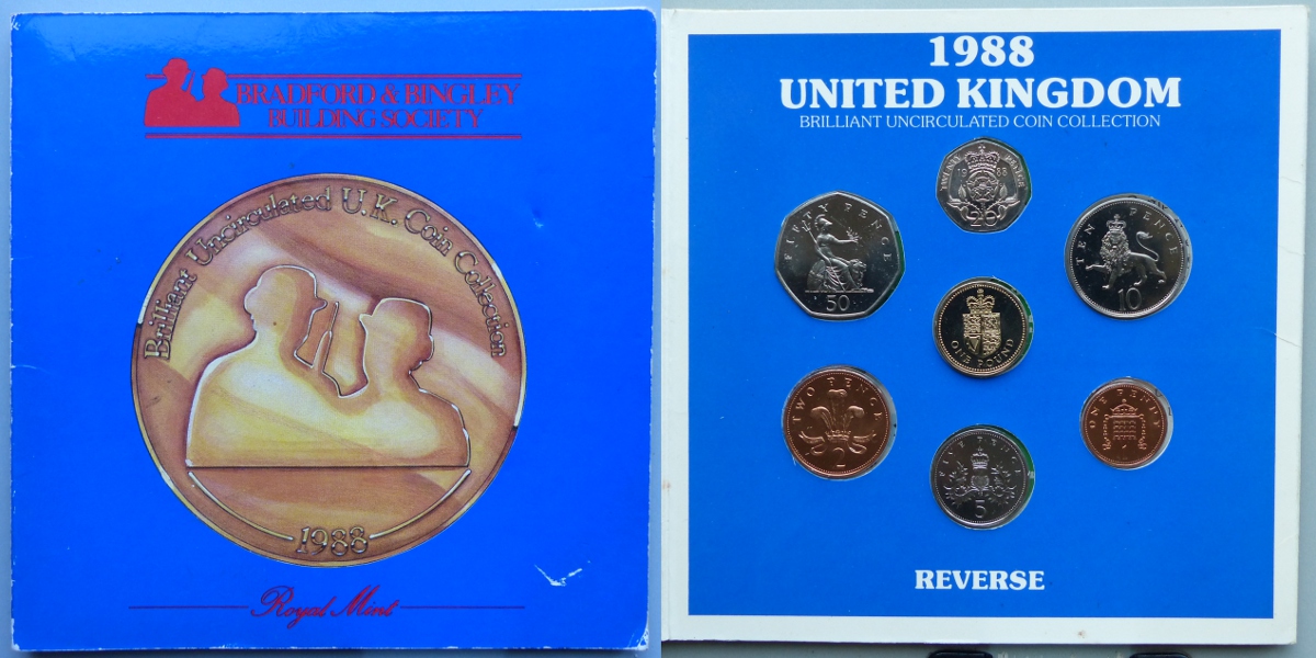 1988 Bradford & Bingley Brilliant Uncirculated Coin Collection